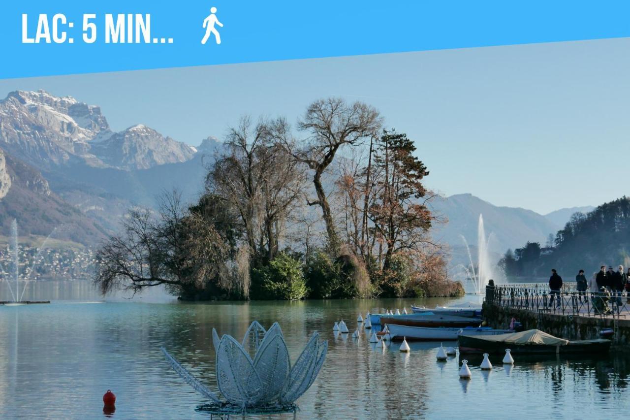 Le Carnot - Mycosyapart, Duplex Coeur De Ville Et Lac, Climatise อานซี ภายนอก รูปภาพ